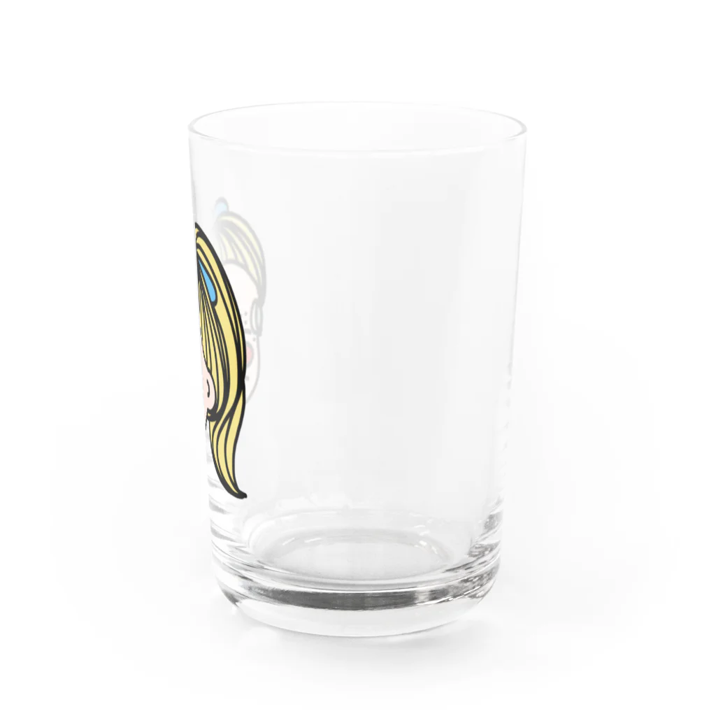 Kaoruko Negish｜画家の赤鼻の女の子 Water Glass :right