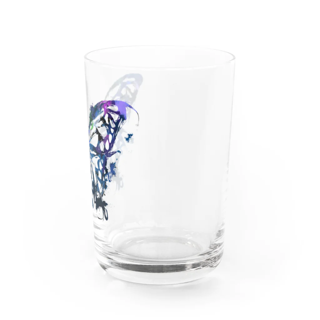 chicodeza by suzuriの墨蝶々 Water Glass :right