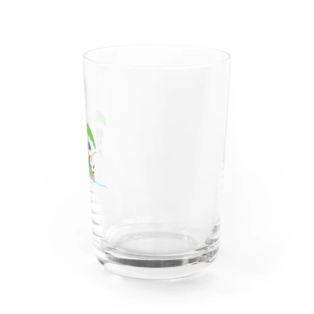 ジロとトビーとときどきなにかのグラス-釣り Water Glass :right