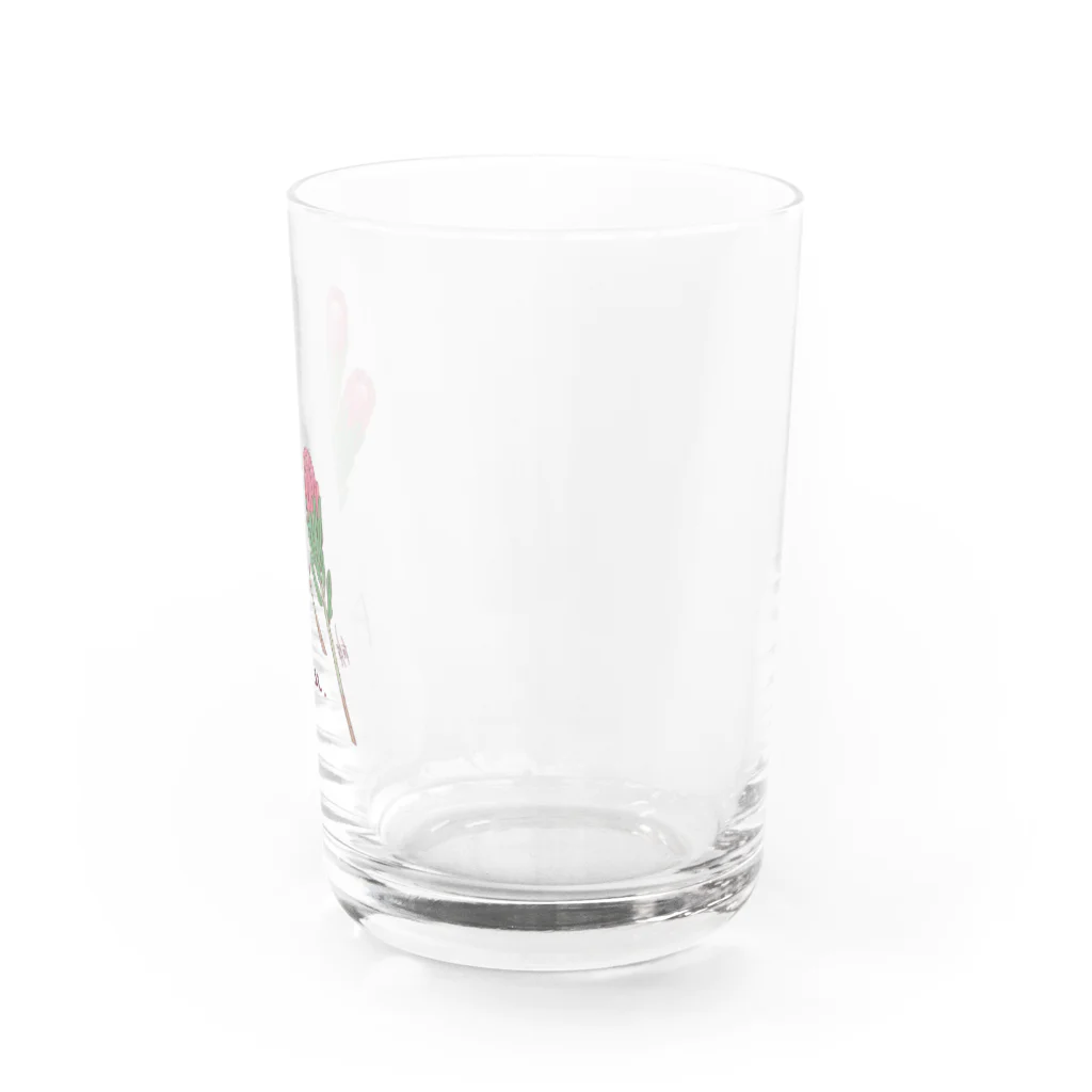 しおみ なおこ｜イラストレーターのFLOWER〈Protea〉 Water Glass :right