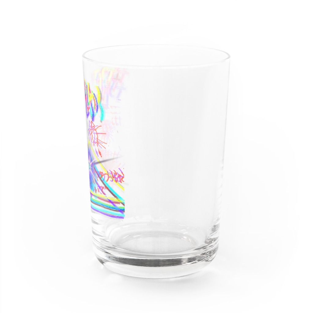 さきちゃんのおみせのCOVID-19禍でもへらへら Water Glass :right