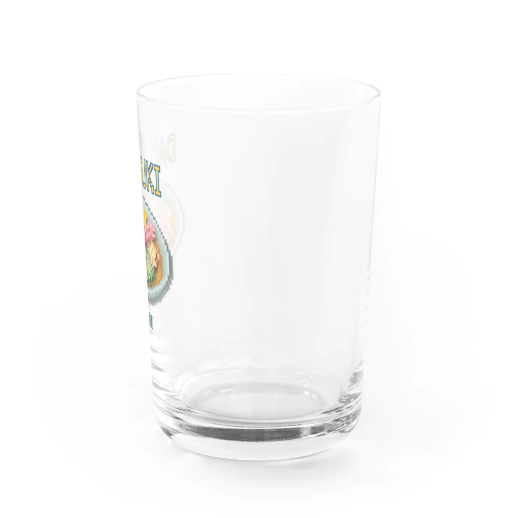 猫と釣り人のレイメン(ドット絵) Water Glass :right