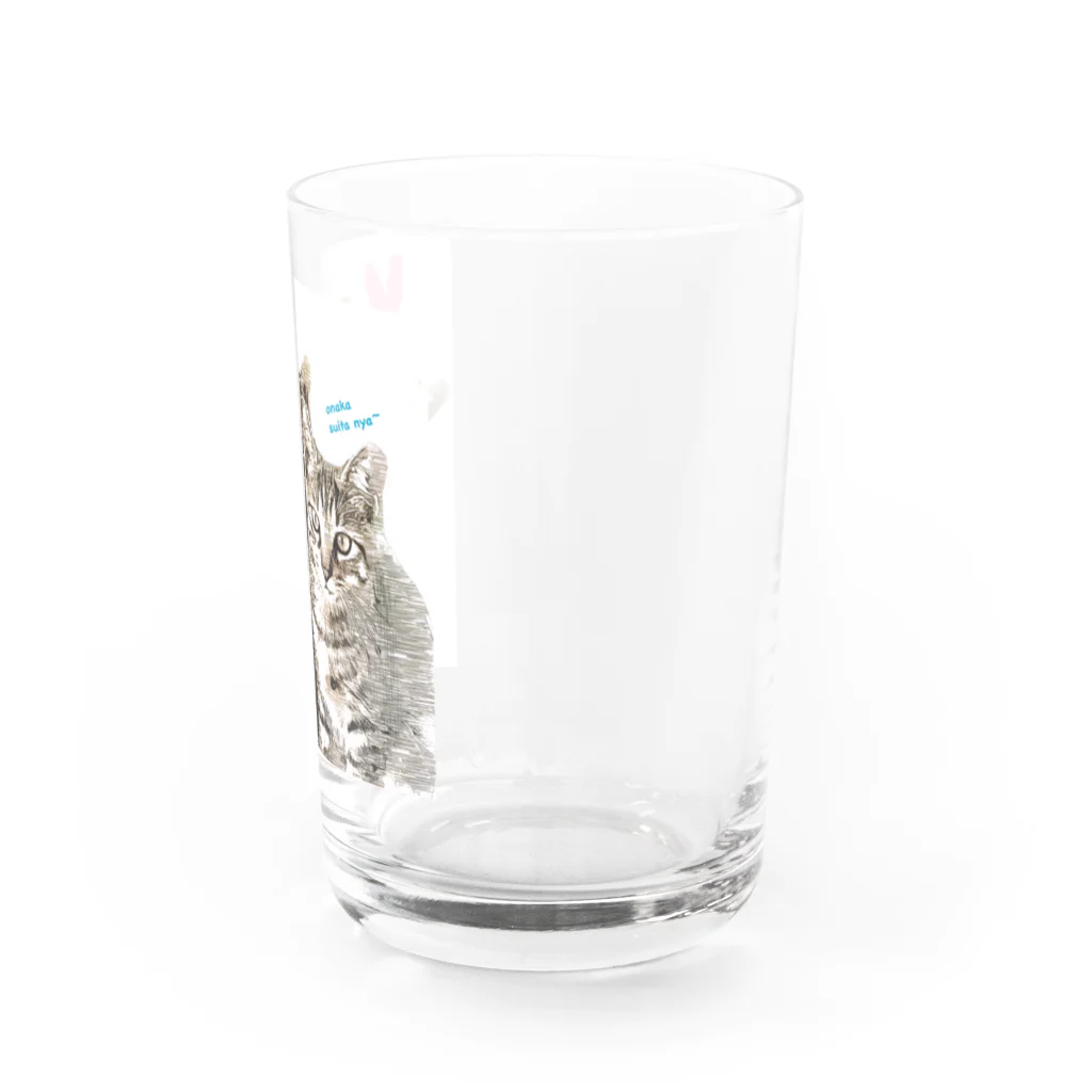 saraの猫 仲良し3兄弟 ラブリーver. Water Glass :right