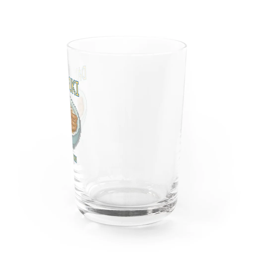 猫と釣り人のアナゴドン(ドット絵) Water Glass :right