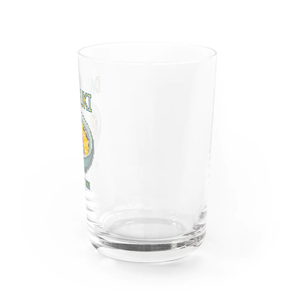 猫と釣り人のソボロドン(ドット絵) Water Glass :right