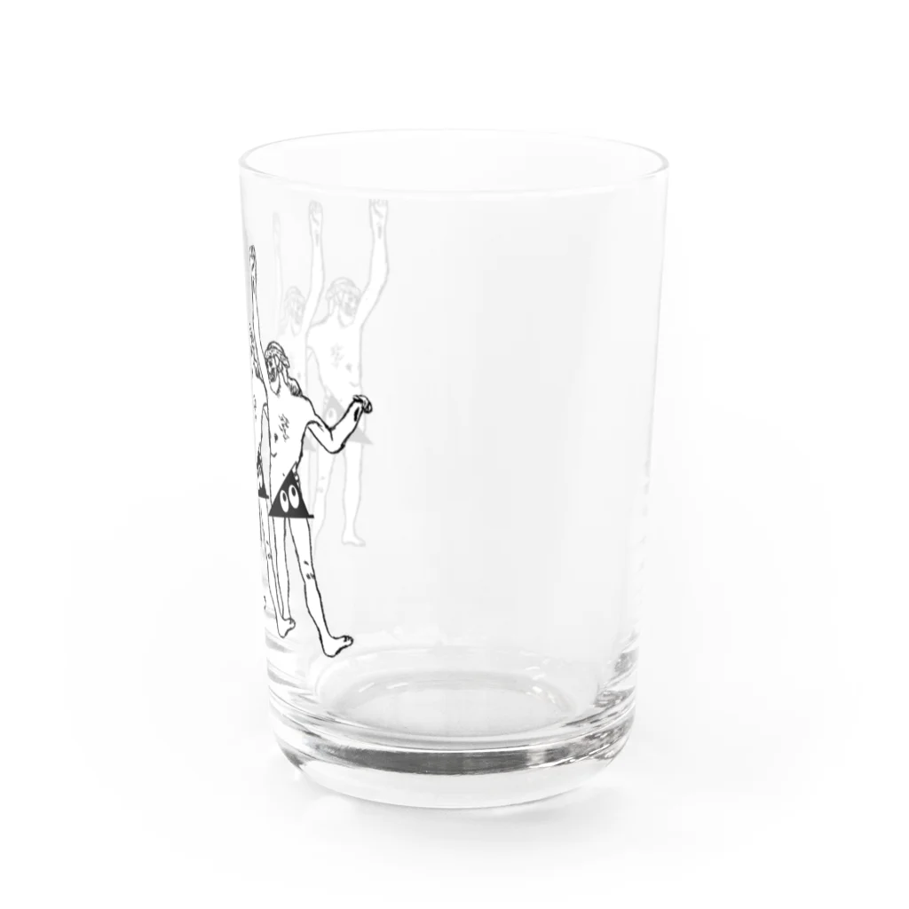 stereovisionの踊るキリスト+局部にはスリスリくん Water Glass :right