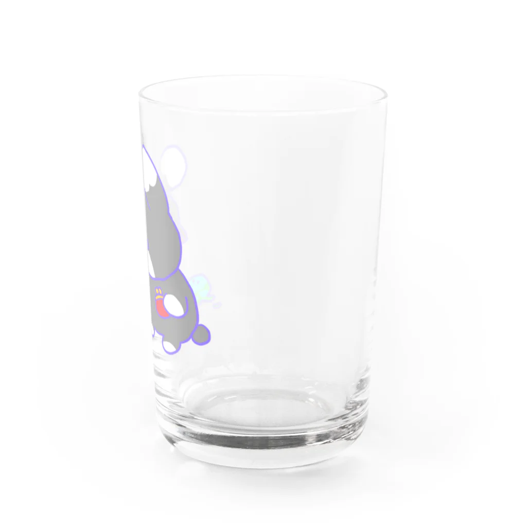 のらねこあもんのうっかりうさんつさんブルーハワイミント Water Glass :right