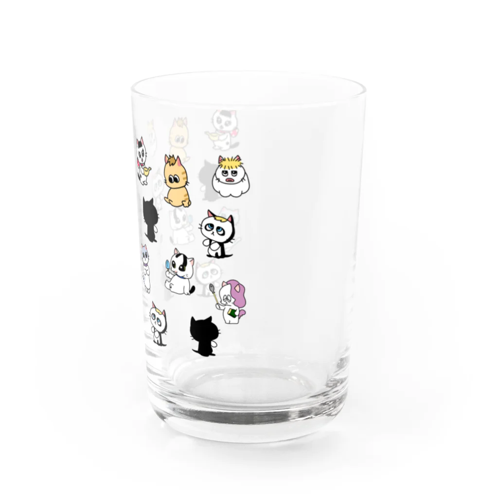 カナリヤのふしぎ猫パンドラとなかまたち総柄 Water Glass :right