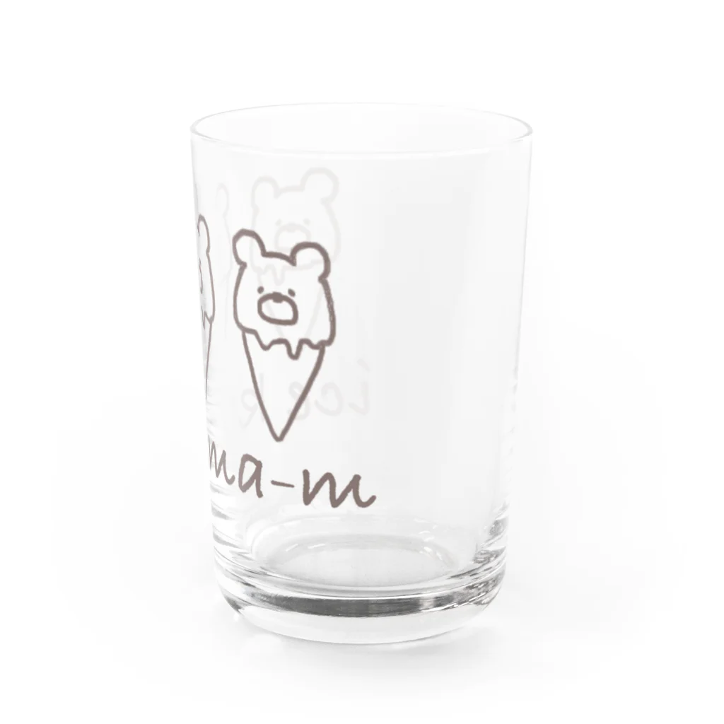 蜜ʕ•ﻌ•✻のice kuma-mʕ•ﻌ•✻ Water Glass :right