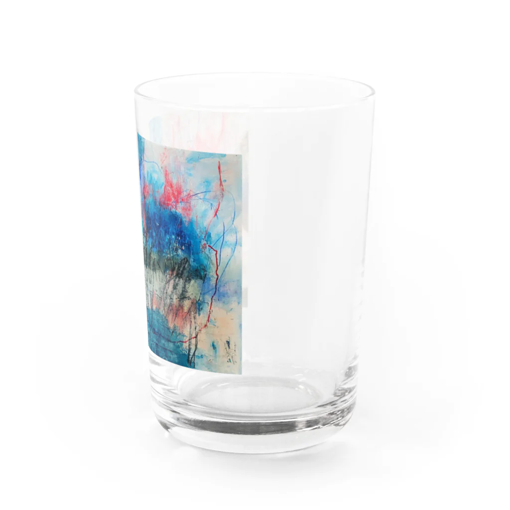 抽象画家ShizukiKagawaのそよかぜといろ Water Glass :right