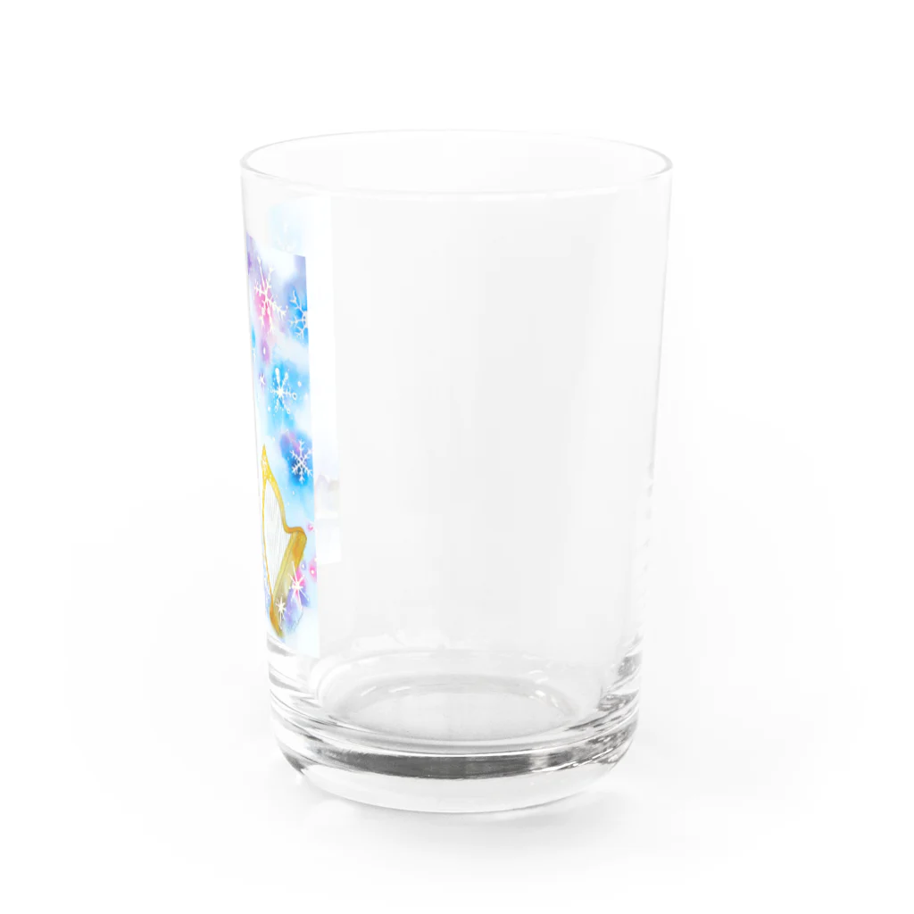 マシュマロハープの雪降るハープ　言葉入りバージョン Water Glass :right