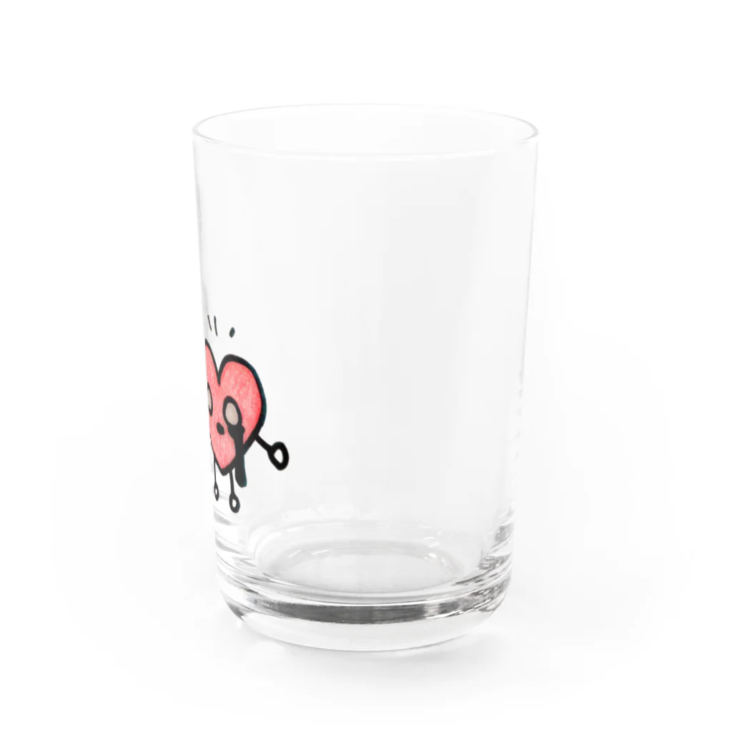 モジモジハートちゃん。のモジモジハートちゃん Water Glass :right