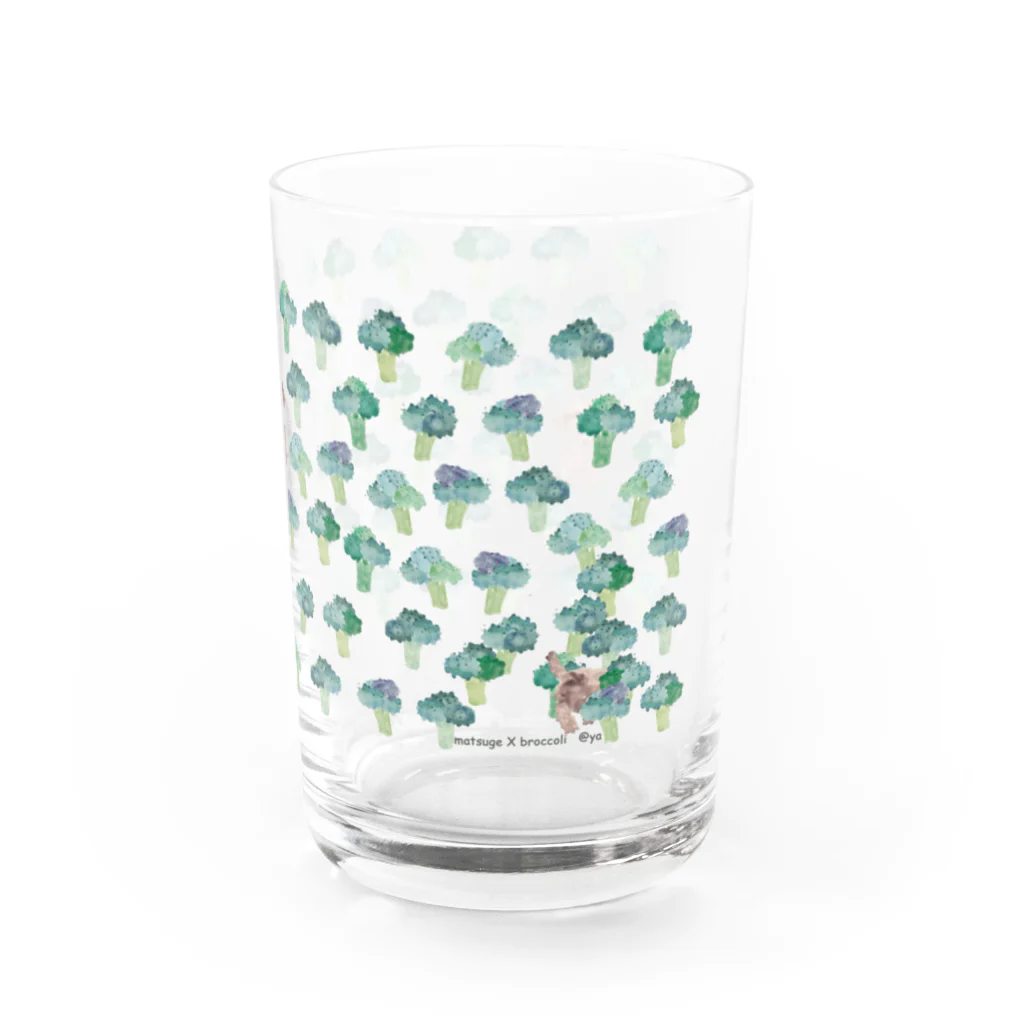 gugumorimoriのまつげブロッコリー2 Water Glass :right