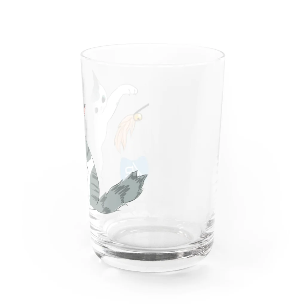 保護猫活動の支援のためのグッズ制作のサバしろ Water Glass :right