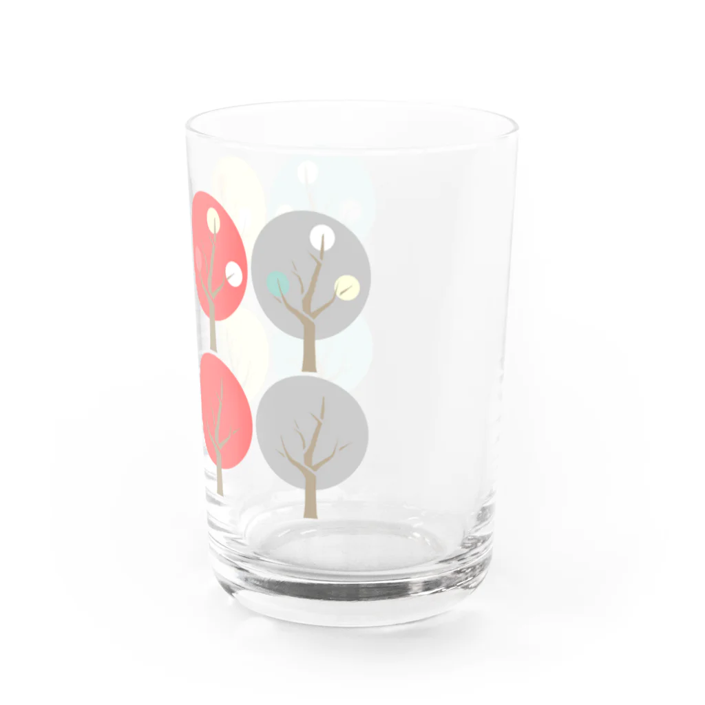 Short Catの北欧風木の模様 Water Glass :right