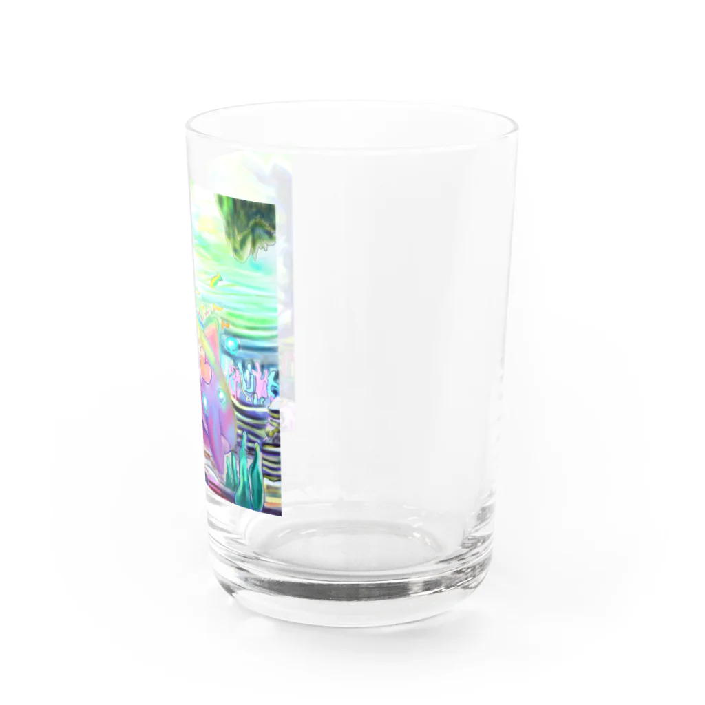 白猫屋の喜び-しあわせイルカグラス Water Glass :right