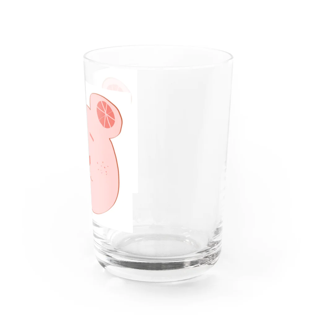 parareruのおれんじクマー Water Glass :right