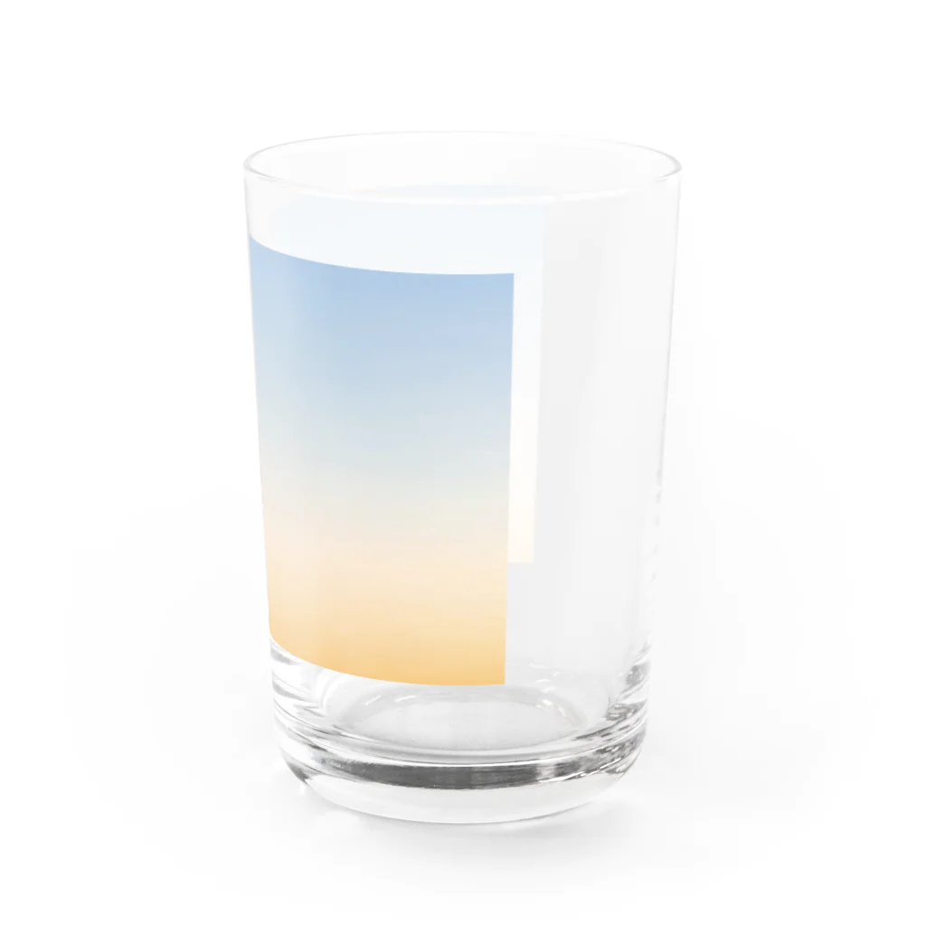 おばけのお菓子箱の夕暮れ Water Glass :right