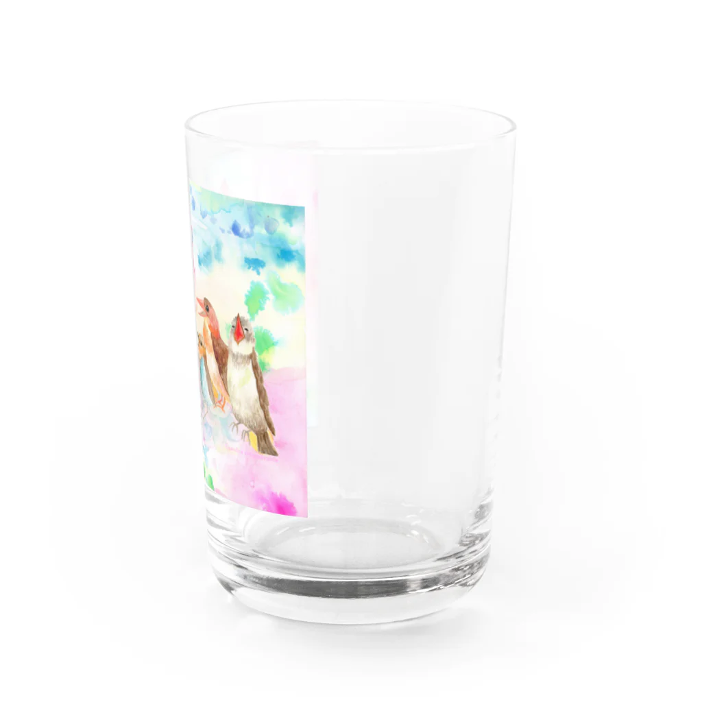 catanorynecoの青い鳥がなくとき -蓮の花- Water Glass :right