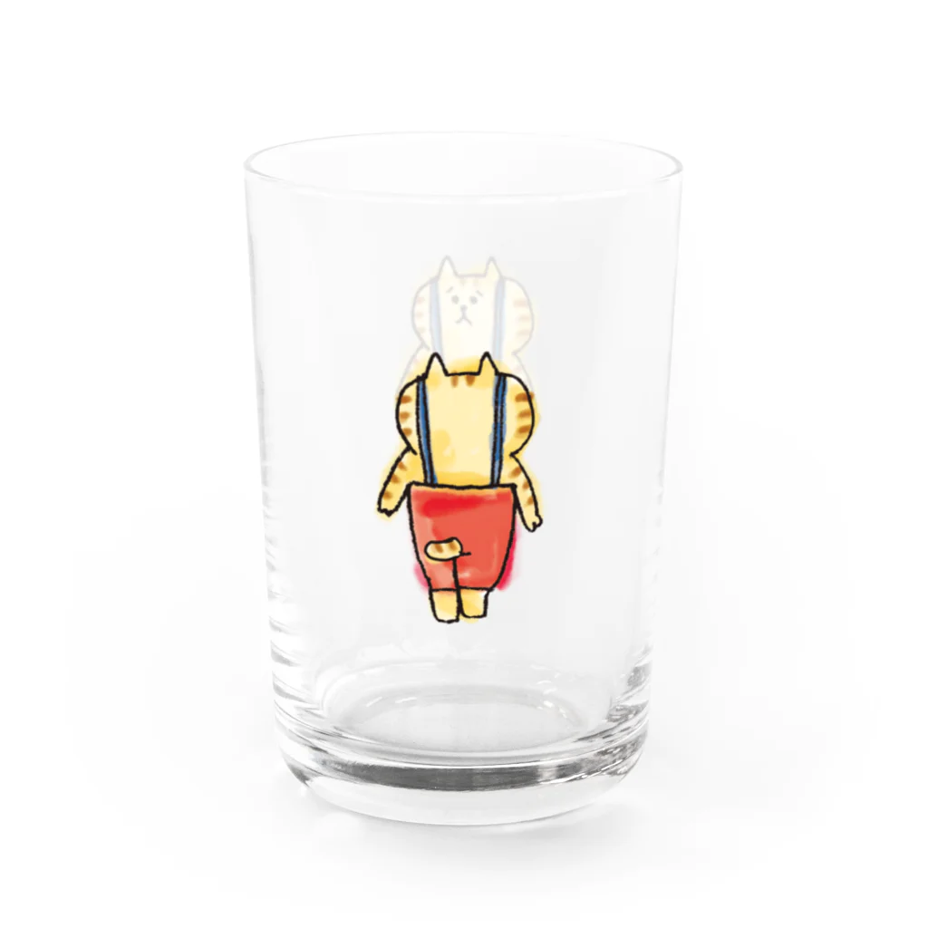 ごろごろにゃんすけのサスペンダーくん Water Glass :right