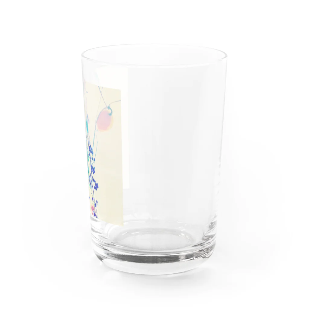 ニュー水青の烏瓜くらげ Water Glass :right