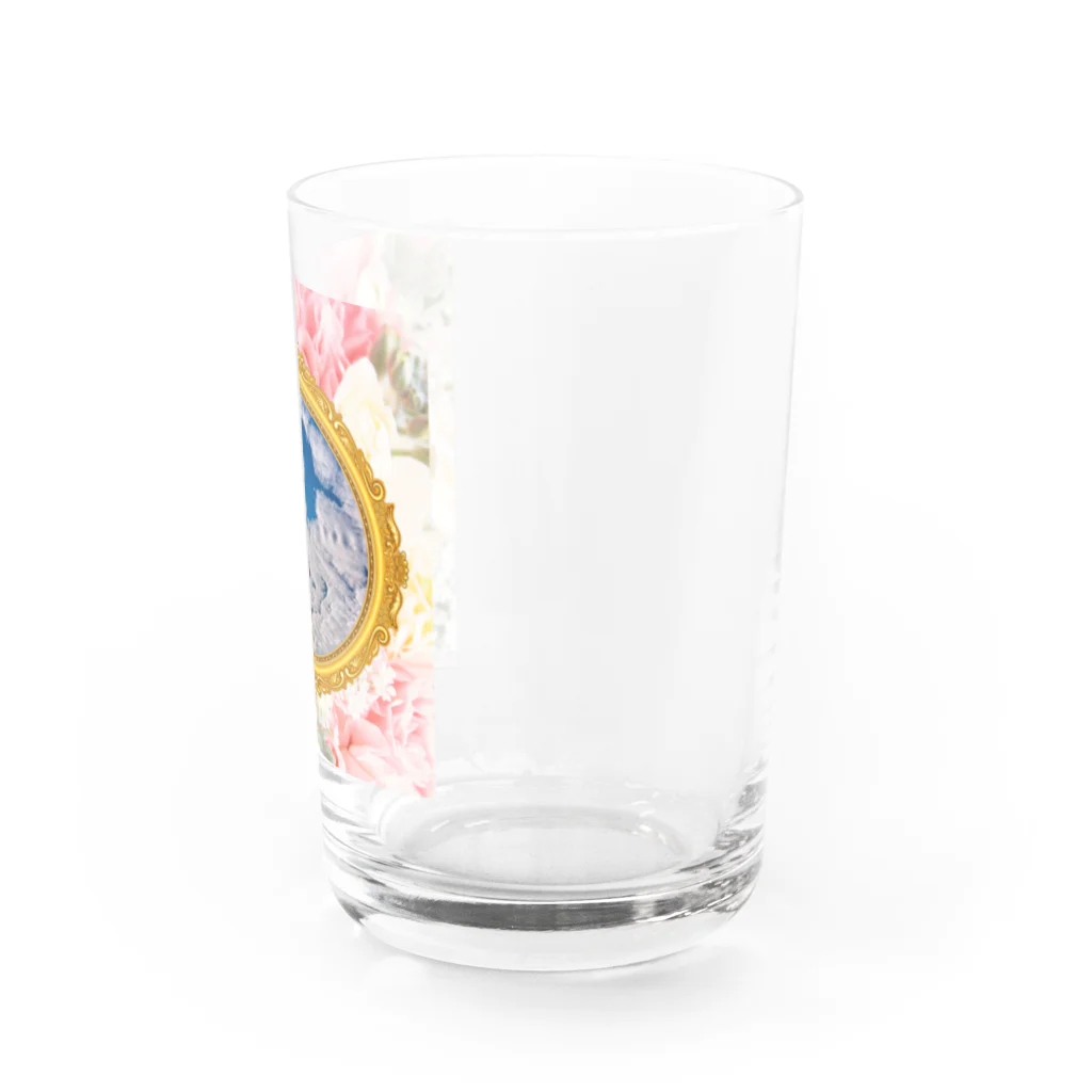 錆猫の館の【B】キスをする雲～LOVE&PEACE Water Glass :right