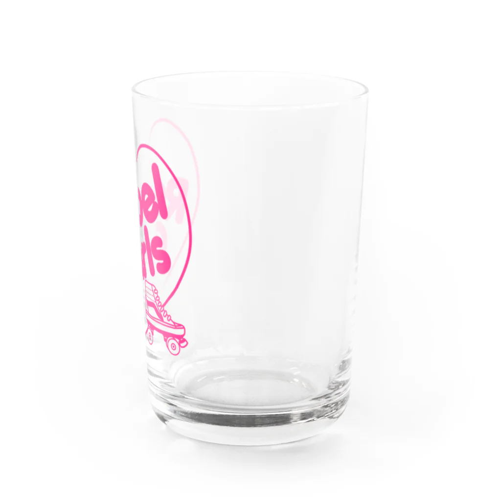 ITSUMItalkstoreのREBEL ROLLER GIRLSピンク Water Glass :right