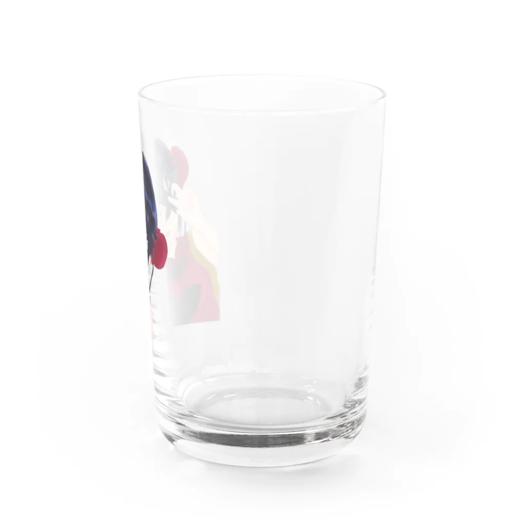 りりのお絵描き屋さんのチャイナぎゃる Water Glass :right