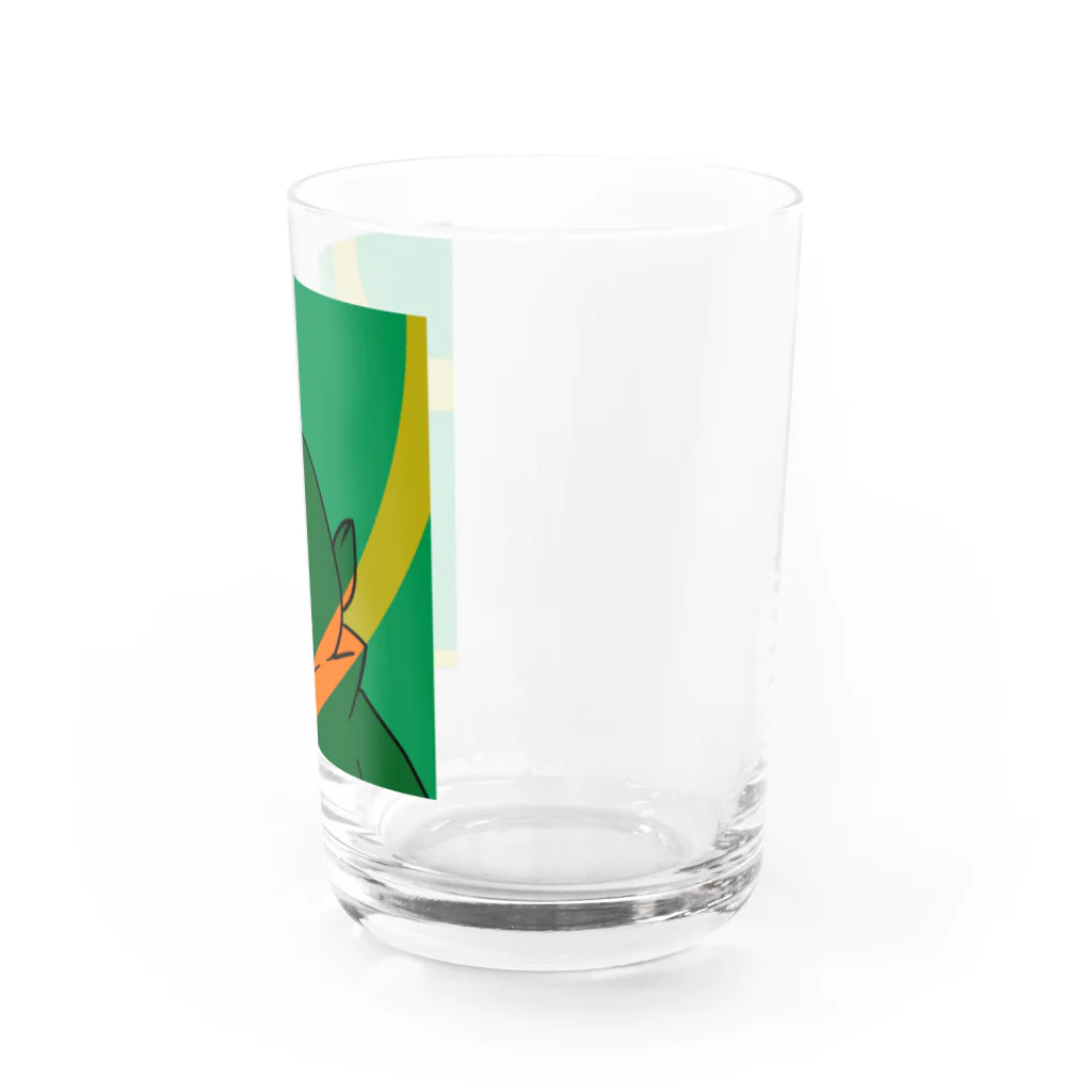 バーチャルゴブリン🗿毎週火曜22時配信のバーチャルゴブリン　シルエット Water Glass :right