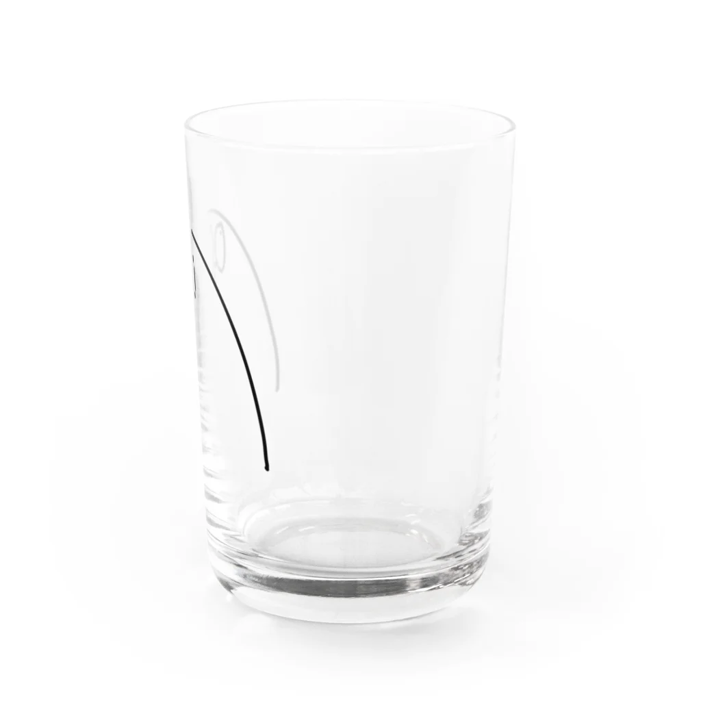 ザヨシコの例のアイツ（くろ） Water Glass :right