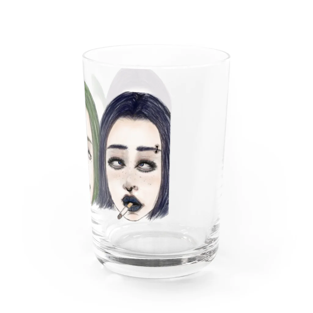 Ａ　ｍａ　Ｆａｃｏｎ〘S〙のラリ三姉妹 Water Glass :right