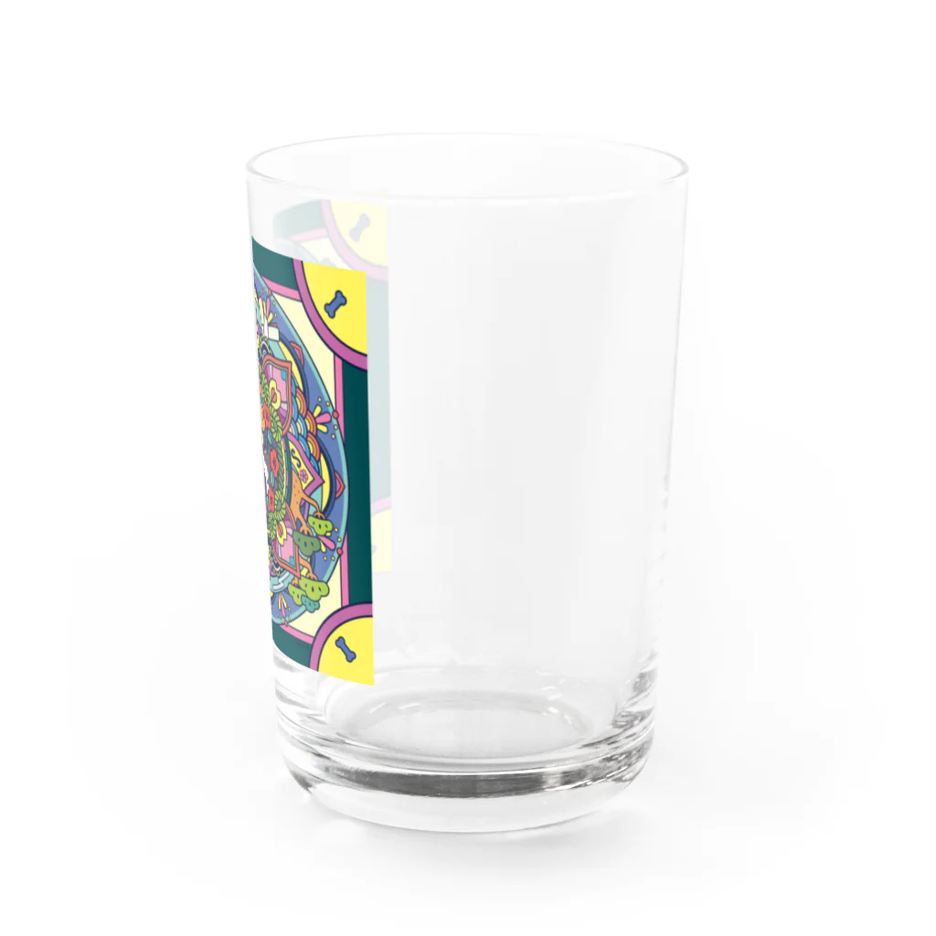 tokoriの柴犬曼陀羅 Water Glass :right
