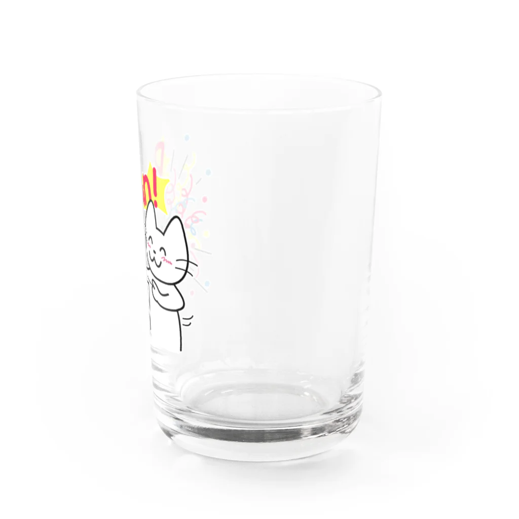 satoharuのリモートパーティーを盛り上げるネコさん Water Glass :right