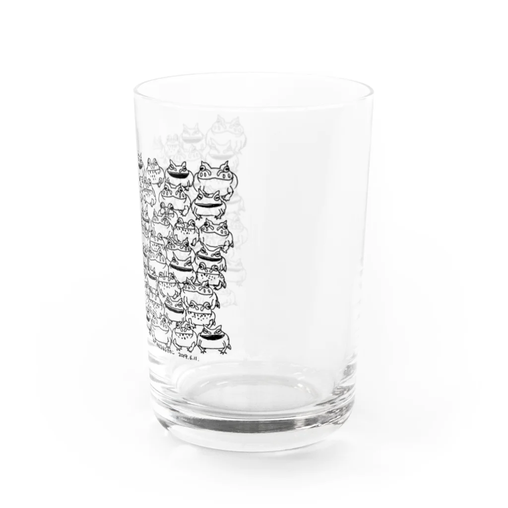 かえるはるきのこ（RURUKO)のもっとカエル！ Water Glass :right