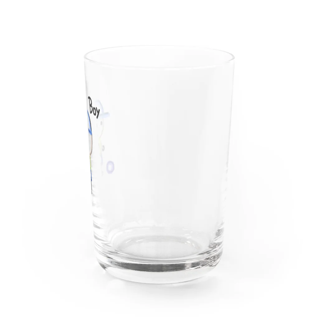 くまさんしょっぷのおとこのこ Water Glass :right