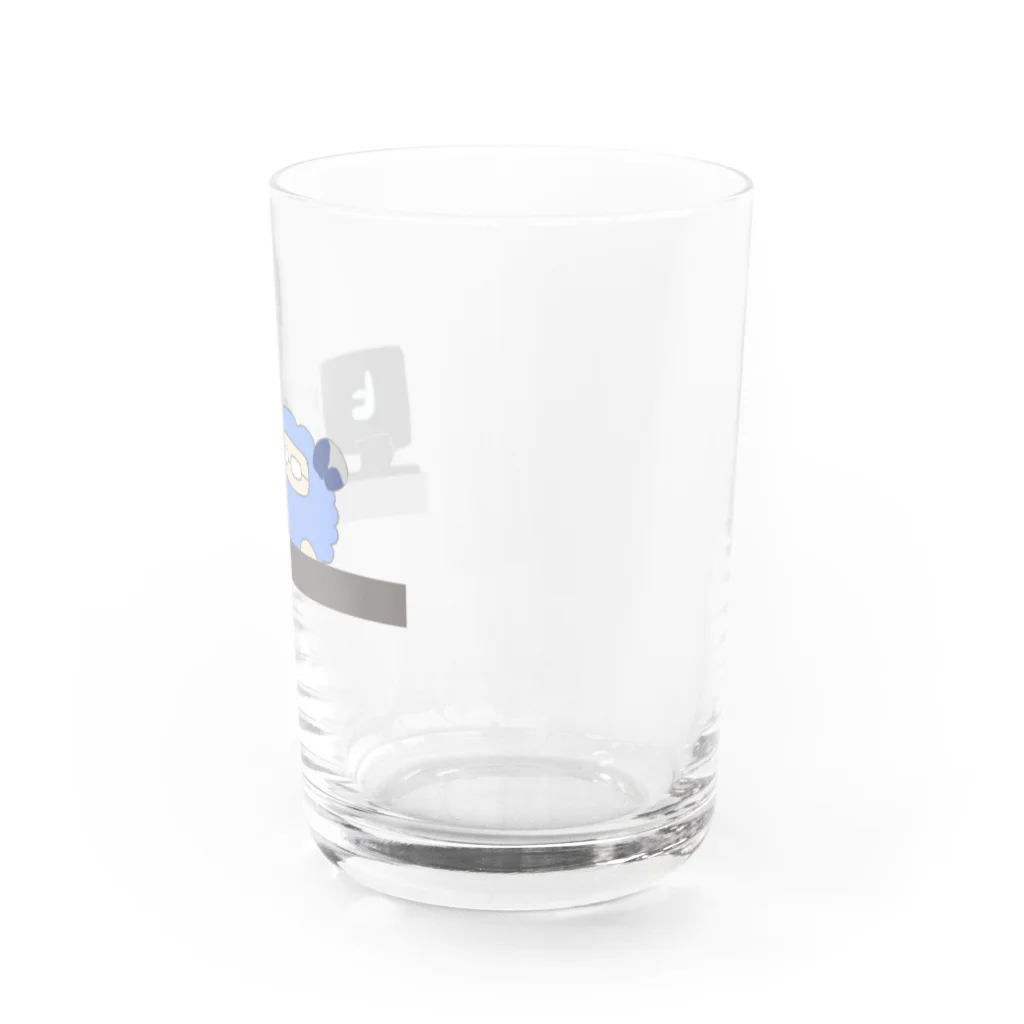 ひつじの島オンラインストアの作業中のヒツグラマー Water Glass :right