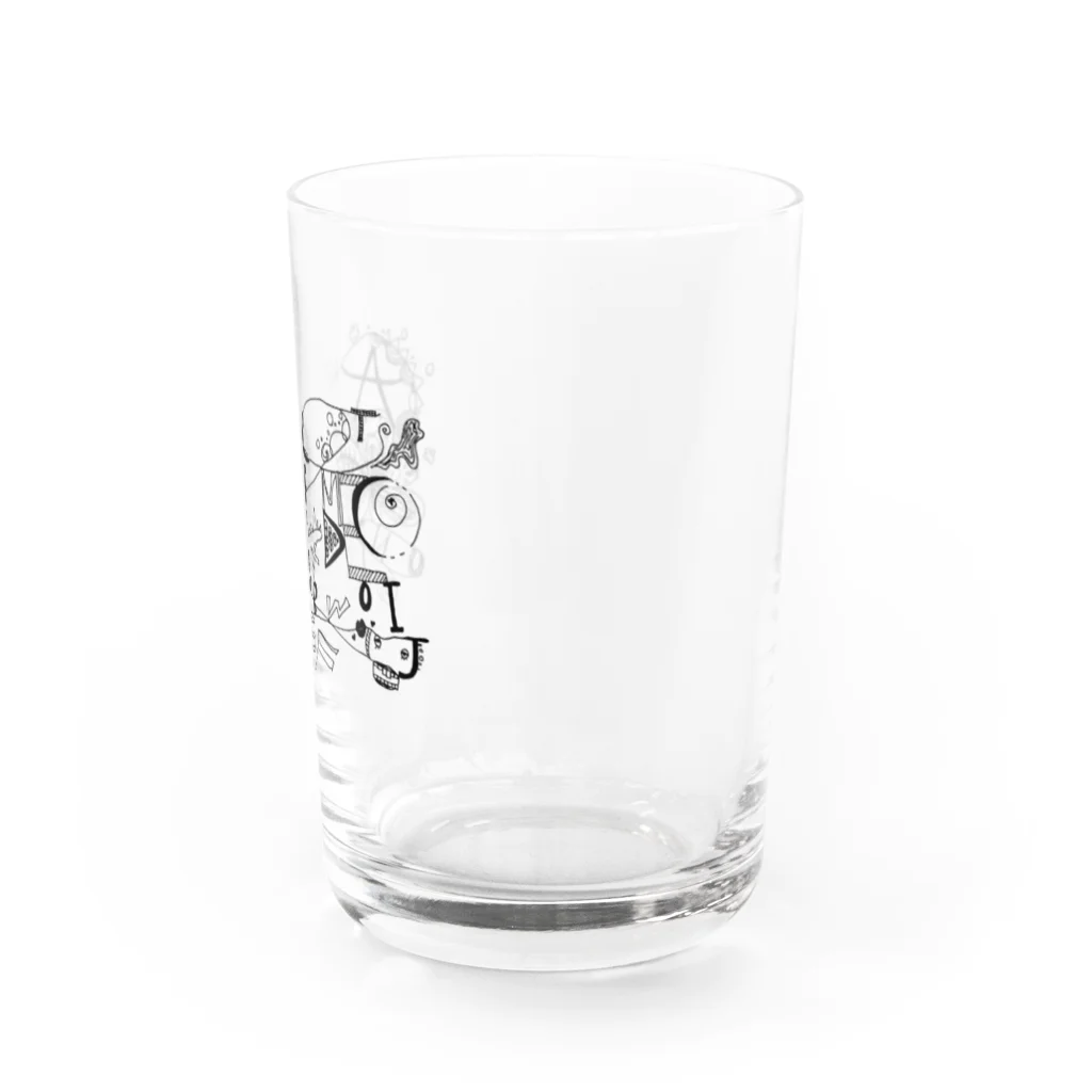 himachitabeepaのhappy AtoZ アルファベット Water Glass :right