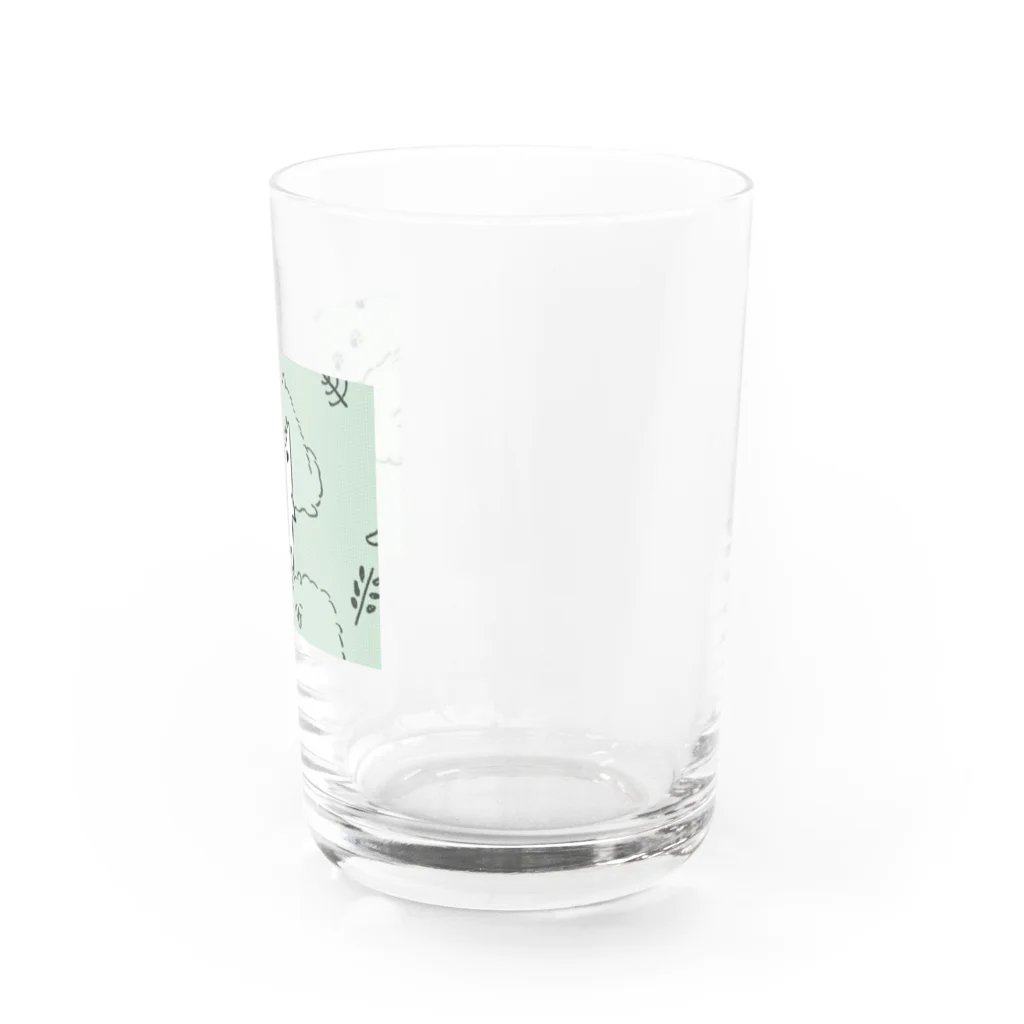 かのこのしろいねこ Water Glass :right