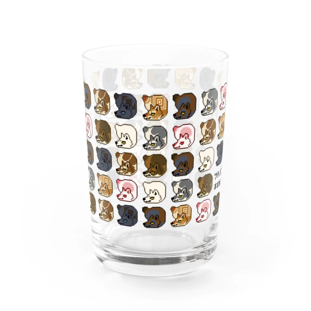 犬和紙のドットツチノコオオカミグラス Water Glass :right