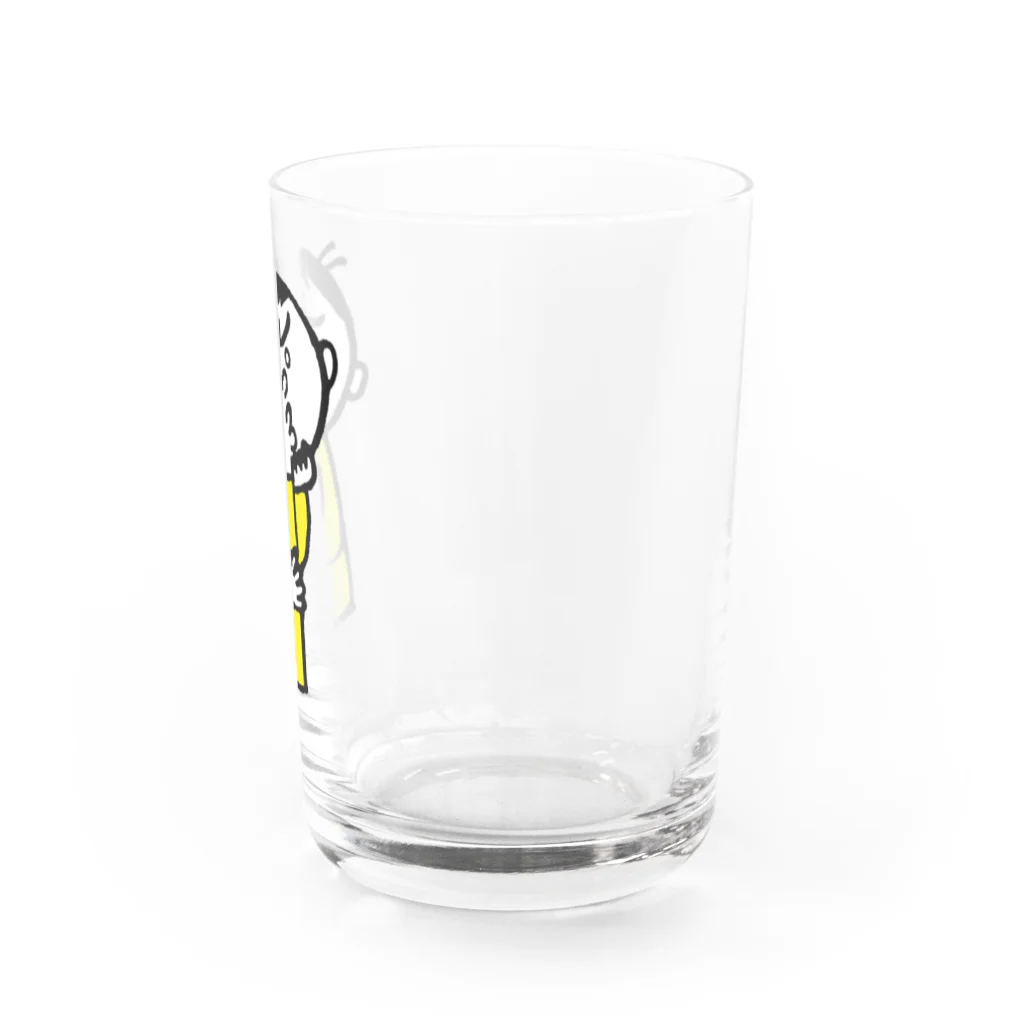 イラスト部の悩む男性 Water Glass :right