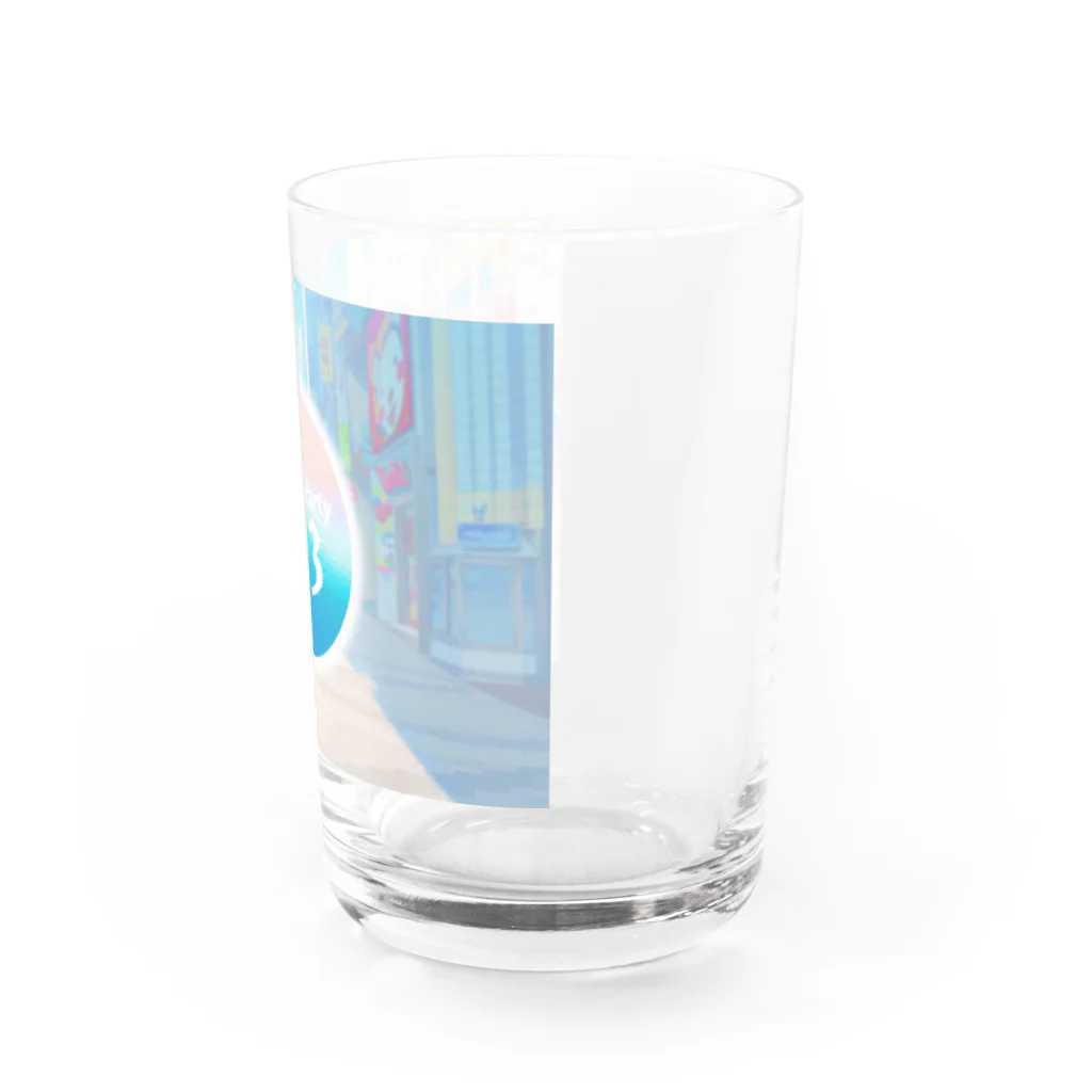 Party!Party!2×3【公式】の背景付き公式ロゴグラス Water Glass :right