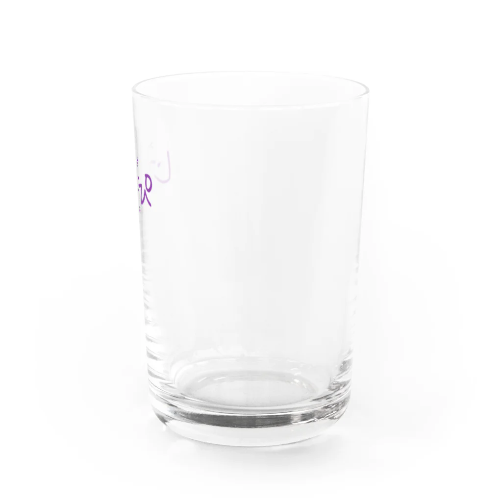 スナックじまぴの「お冷はセルフサービスです」 Water Glass :right