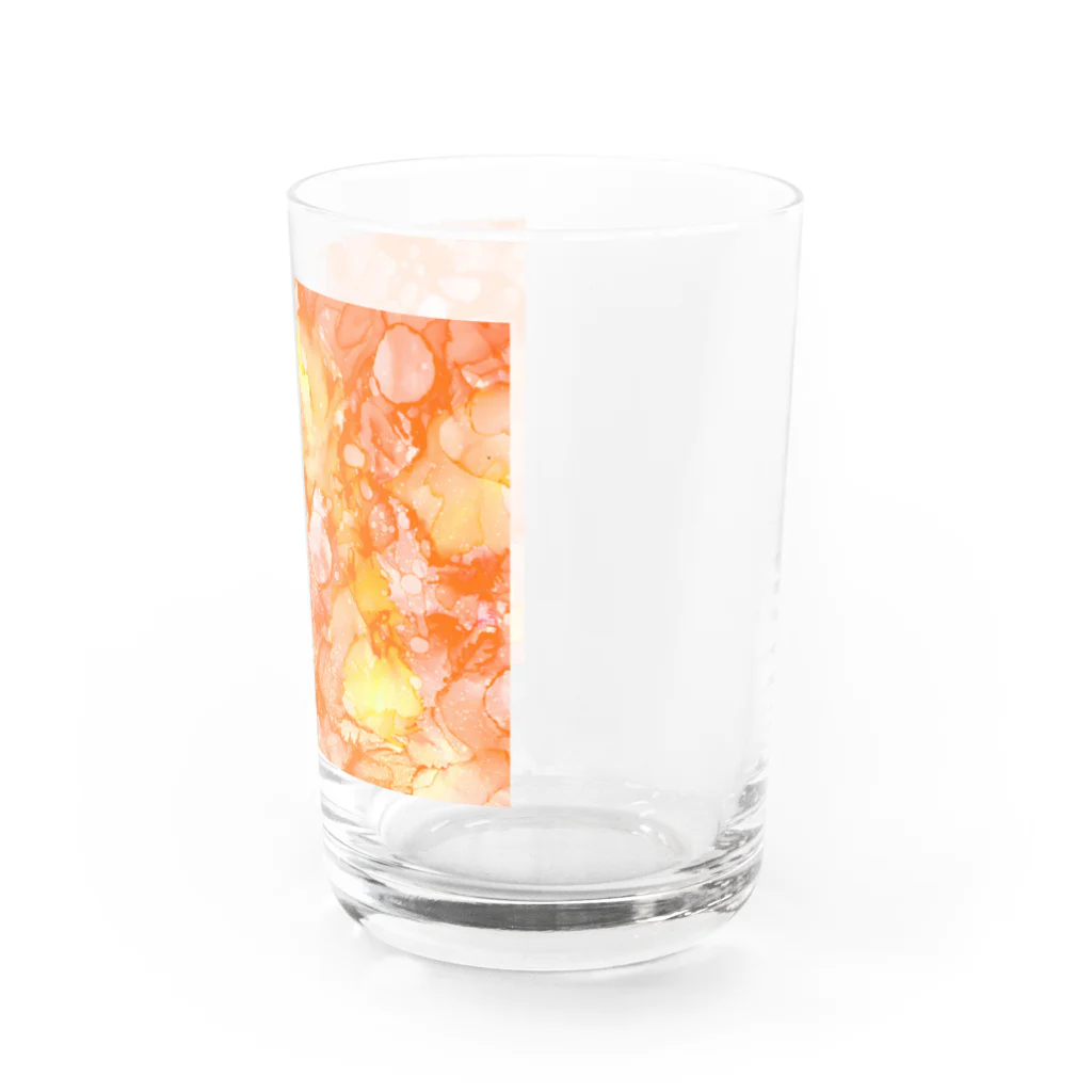 始季彩＠suzuriの百花繚乱-橙 Water Glass :right