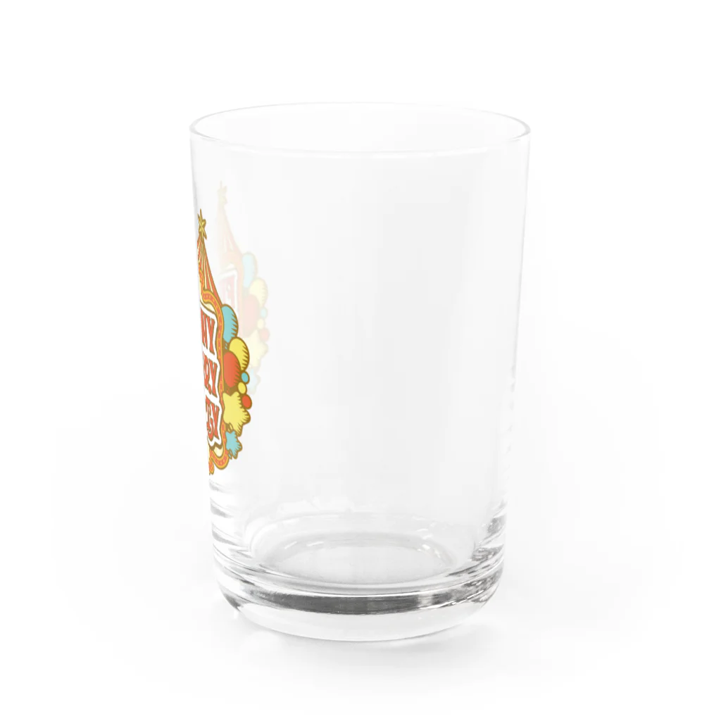 165の店のLOGO B　【FUNNY MERRY PARTY】 Water Glass :right