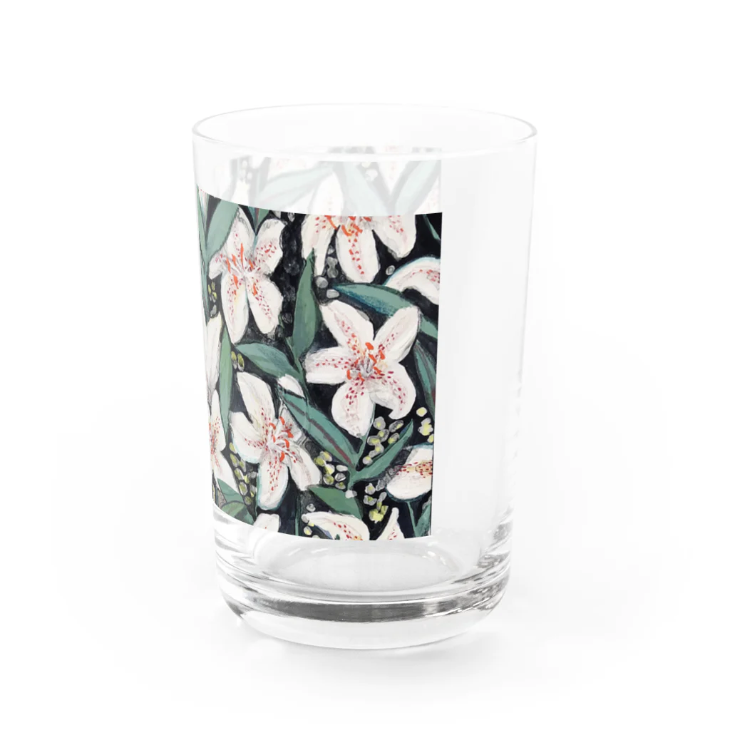 mayuryのWhite Flower 01 Water Glass :right