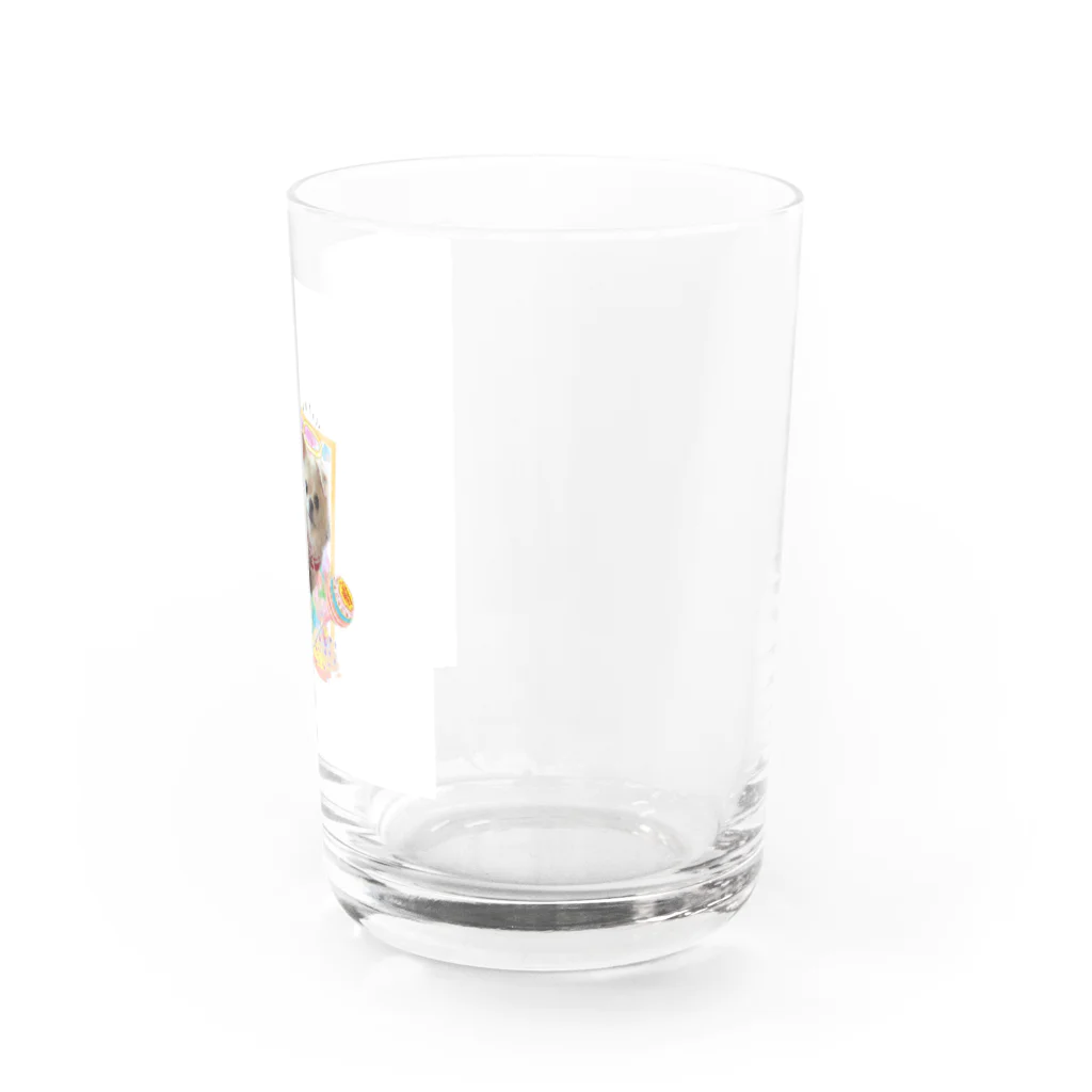 チビちゃんとココちゃんSHOPの絵画風のチビちゃんとココちゃん Water Glass :right