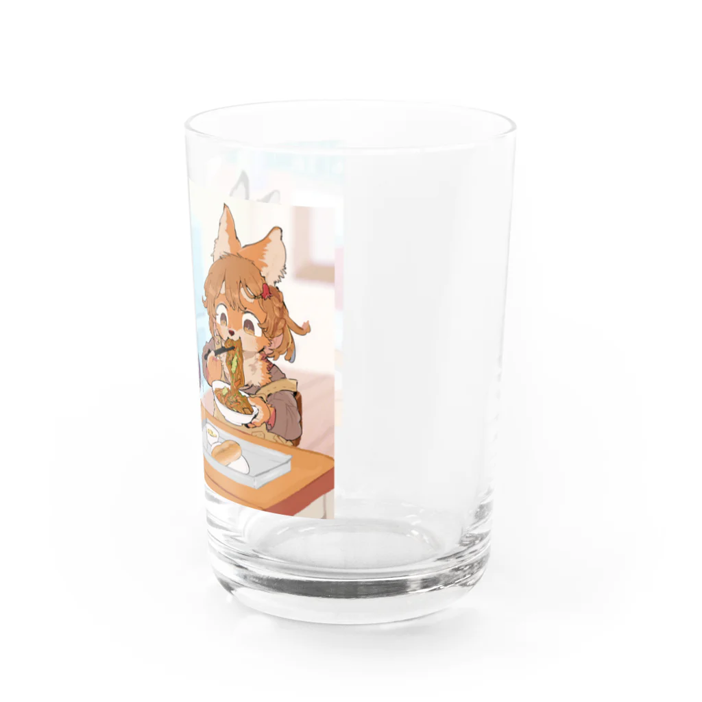 おさかなセンターのしあわせ給食 Water Glass :right