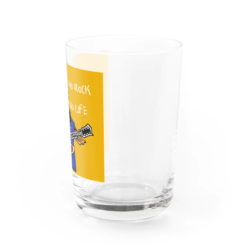 YellowSeed　by　MackPicasso　　の【ロック最高】NO ROCK NO LIFE Water Glass :right