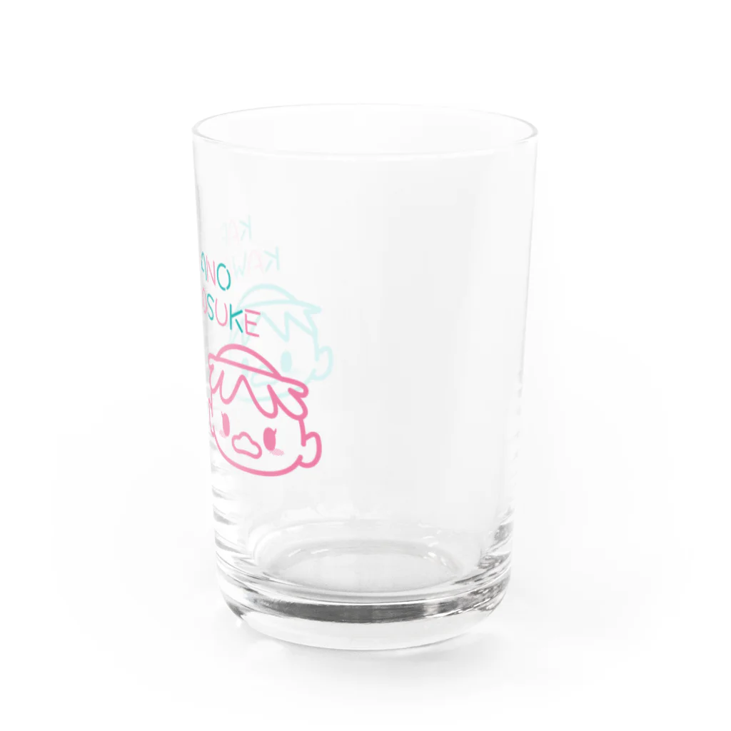 kima-maniのかっぱのかわのすけ-フェイス2- Water Glass :right