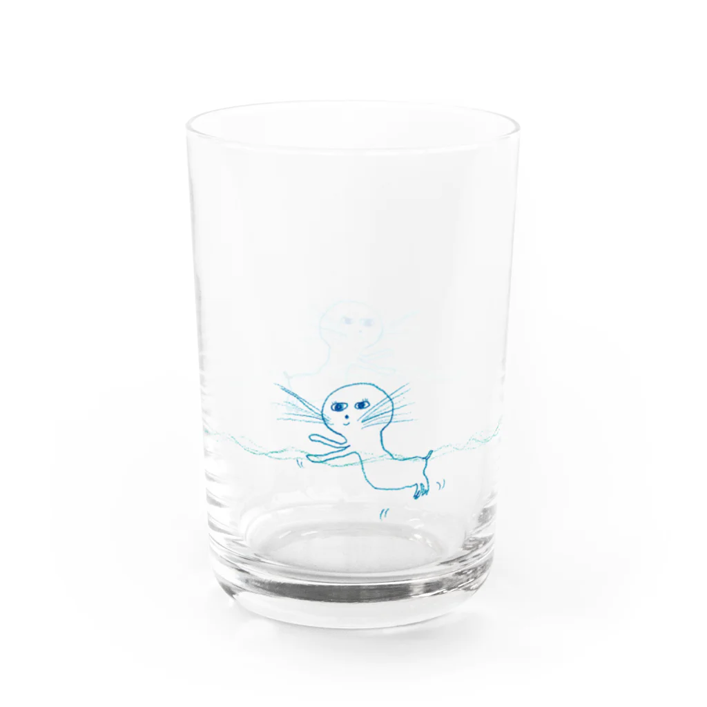 「いろはのいろ」アイテムショップのアザラシグラス Water Glass :right